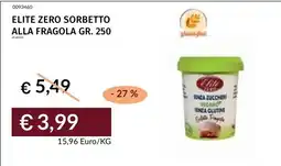 Prezzemolo e Vitale Elite zero sorbetto alla fragola offerta