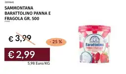 Prezzemolo e Vitale Sammontana Barattolino Panna e Fragola offerta