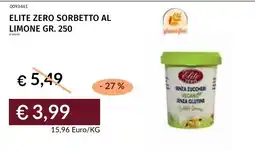 Prezzemolo e Vitale Elite zero sorbetto al limone offerta
