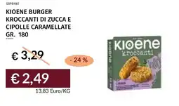 Prezzemolo e Vitale Kioene kroccanti di zucca e cipolle caramellate offerta
