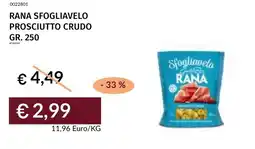 Prezzemolo e Vitale Rana Sfogliavelo Prosciutto Crudo offerta