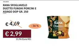 Prezzemolo e Vitale Rana sfogliavelo duetto funghi porcini e asiago dop offerta