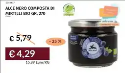 Prezzemolo e Vitale Alce Nero composta di mirtilli bio offerta