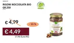 Prezzemolo e Vitale Rigoni nocciolata bio offerta