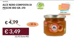 Prezzemolo e Vitale Alce Nero composta di pesche bio offerta