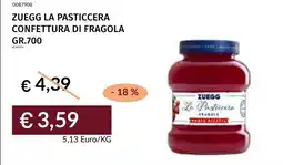 Prezzemolo e Vitale Zuegg la Pasticceria confettura di fragola offerta