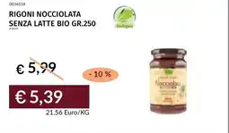 Prezzemolo e Vitale Rigoni nocciolata senza latte bio offerta