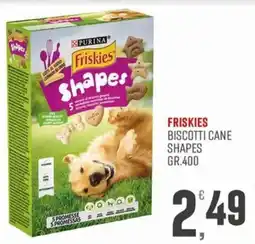 Marketpiù Friskies biscotti cane shapes offerta