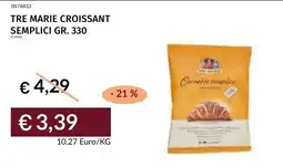Prezzemolo e Vitale Tre Marie croissant semplici offerta