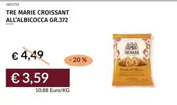 Prezzemolo e Vitale Tre Marie croissant all'albicocca offerta
