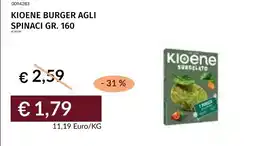 Prezzemolo e Vitale Kioene burger agli spinaci offerta