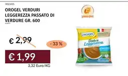 Prezzemolo e Vitale Orogel verduri leggerezza offerta