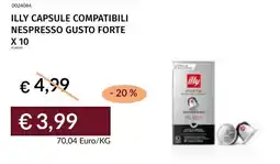 Prezzemolo e Vitale Illy capsule compatibili Nespresso gusto forte offerta
