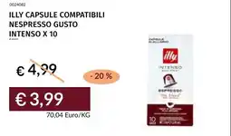 Prezzemolo e Vitale Illy capsule compatibili Nespresso gusto Intenso offerta