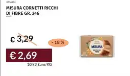 Prezzemolo e Vitale Misura cornetti ricchi di fibre offerta