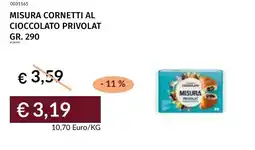 Prezzemolo e Vitale Misura cornetti al cioccolato Privolat offerta