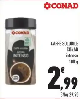 Conad Margherita Caffè solubile Conad Intenso offerta