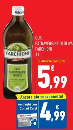 Conad Margherita Olio extravergine di oliva Farchioni offerta