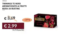 Prezzemolo e Vitale Twinings te nero aromatizzato ai frutti rossi offerta