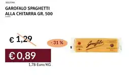 Prezzemolo e Vitale Garofalo Spaghetti alla Chitarra offerta