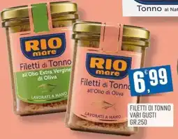 Marketpiù Rio mare Filetti di Tonno offerta