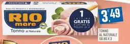 Marketpiù Rio mare Tonno al Naturale offerta
