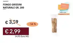 Prezzemolo e Vitale Fungo grissini naturale offerta