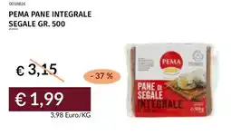 Prezzemolo e Vitale Pema pane integrale segale offerta