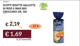 Prezzemolo e Vitale Scotti risette gallette di riso e mais bio offerta