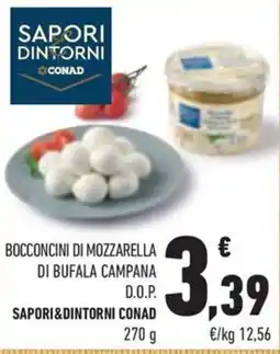 Conad Margherita Bocconcini di mozzarella di bufala campana D.O.P. Sapori&dintorni Conad offerta