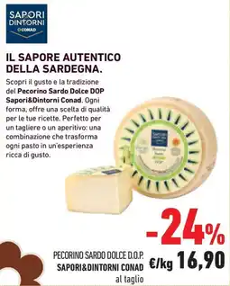 Conad Margherita Pecorino Sardo Dolce D.O.P. Sapori&Dintorni Conad offerta