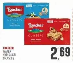 Marketpiù Loacker wafer vari gusti offerta