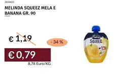 Prezzemolo e Vitale Melinda Squeeze mela e banana offerta