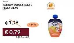 Prezzemolo e Vitale Melinda Squeeze mela e pesca offerta