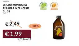 Prezzemolo e Vitale Le Coq Kombucha Acerola & Zenzero offerta