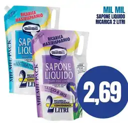 Determarket Sapone liquido milmil offerta