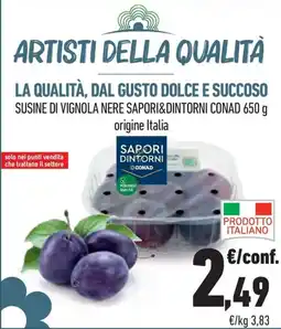 Conad Margherita Susine di Vignola nere Saporidintorni CONAD offerta