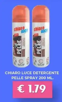 Kuadrifoglio Chiaro Luce detergente pelle spray offerta