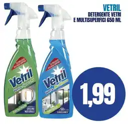 Determarket Vetril Detergente Vetri e Multisuperfici offerta