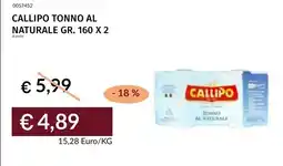 Prezzemolo e Vitale Callipo tonno al naturale offerta