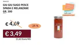 Prezzemolo e Vitale Giu giu sugo pesce spada e melanzane offerta