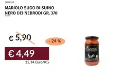 Prezzemolo e Vitale Mariolo sugo di suino nero dei nebroidi offerta