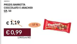 Prezzemolo e Vitale Prozis barretta cioccolato e arachidi offerta