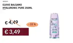 Prezzemolo e Vitale Elvive balsamo hyaluronic pure offerta
