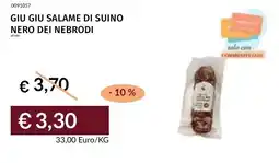 Prezzemolo e Vitale Giu Giu Salame di Suino Nero dei Nebrodi offerta