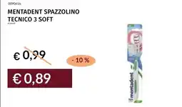 Prezzemolo e Vitale Spazzolino tecnico 3 soft Mentadent offerta