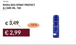 Prezzemolo e Vitale Nivea deo spray protect & care offerta