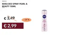 Prezzemolo e Vitale Nivea deo spray pearl & beauty offerta