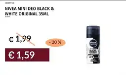 Prezzemolo e Vitale Nivea mini deo black & white original offerta
