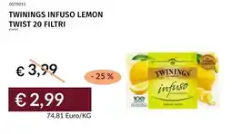 Prezzemolo e Vitale Twinings infuso lemon twist offerta